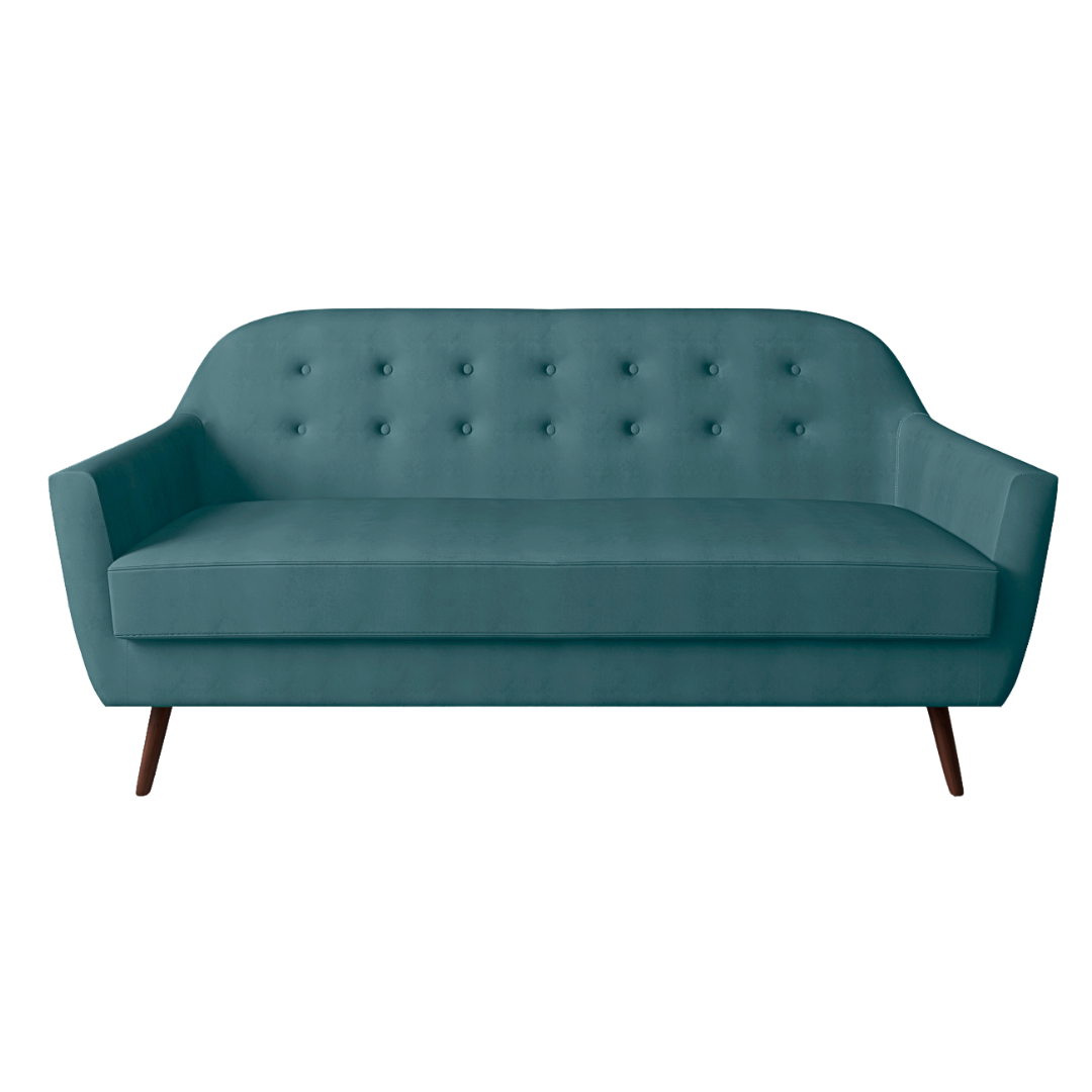 Sofá 3 Cuerpos Mykonos Turquesa