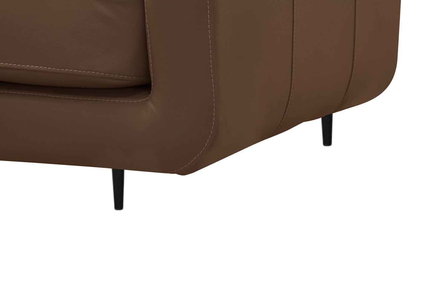 Sofá cuero Alicante café