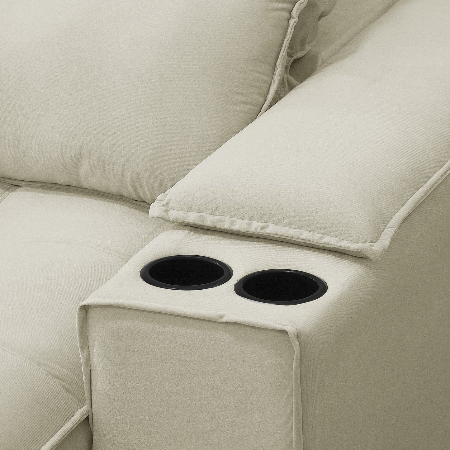 Sofá Bariloche 3 Cuerpos Reclinable Beige