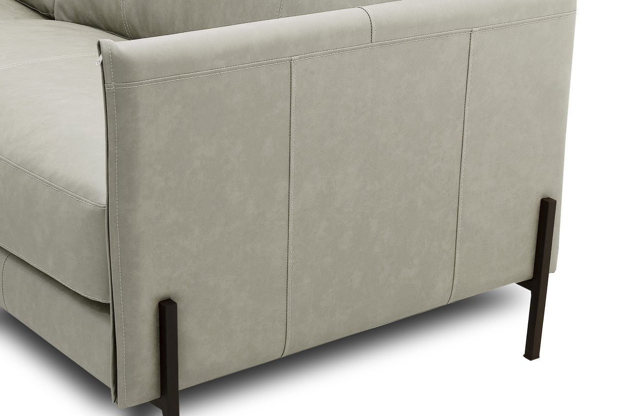 Sofá Cuero Chabli Beige