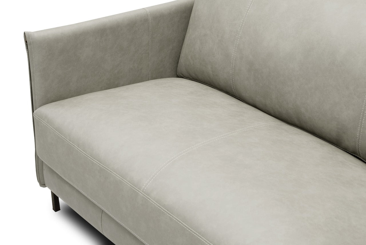 Sofá Cuero Chabli Beige