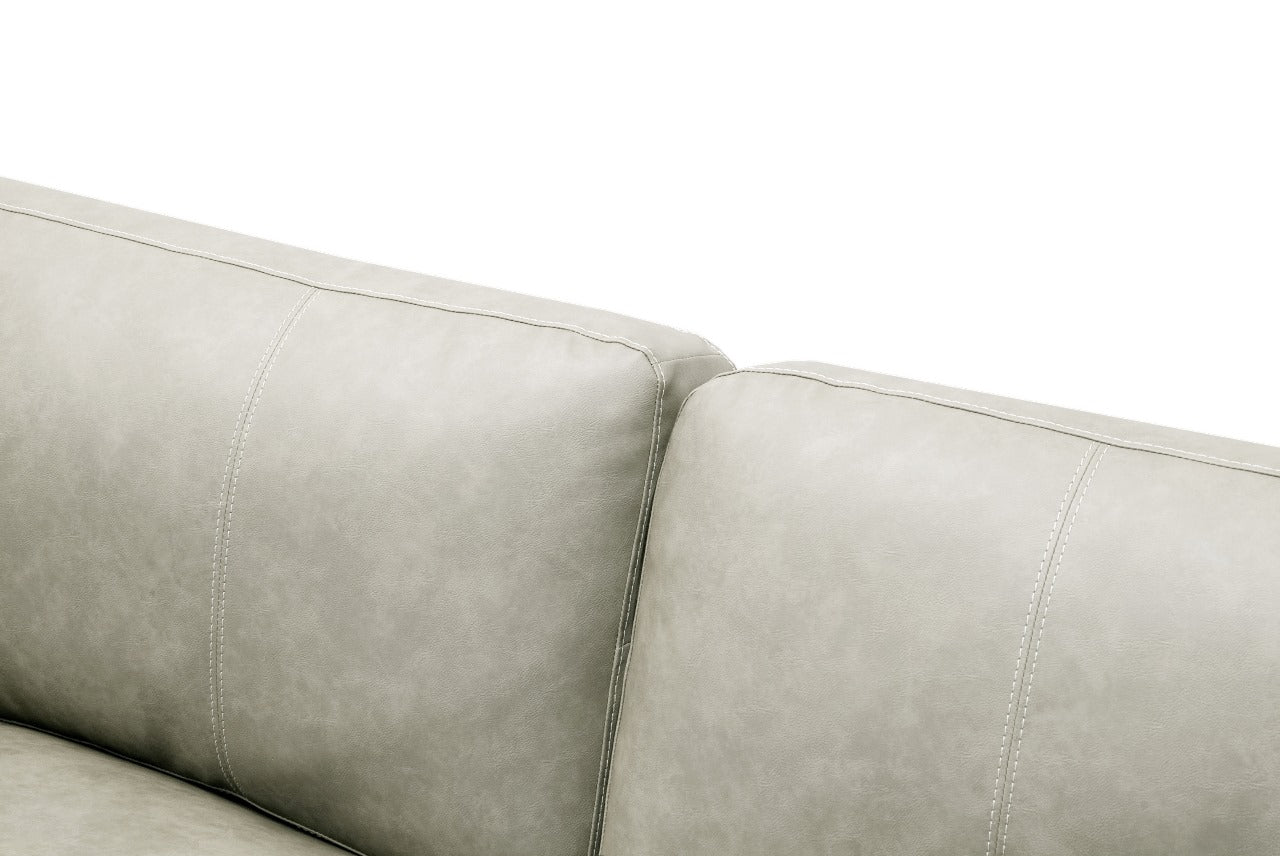 Sofá Cuero Chabli Beige