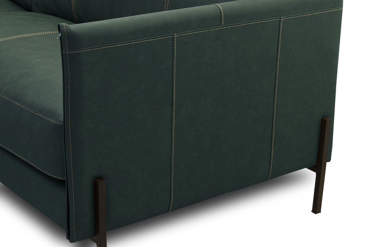 Sofá Cuero Chabli Verde