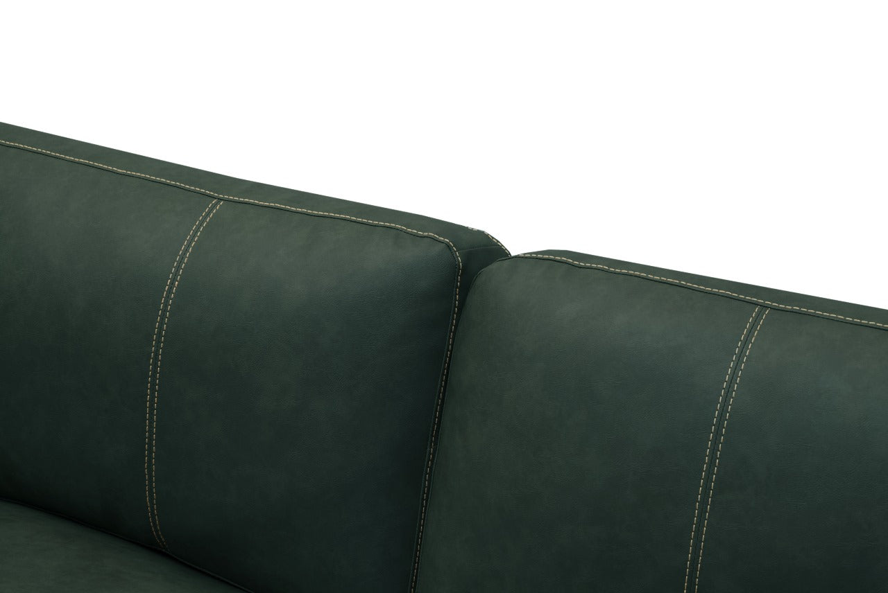 Sofá Cuero Chabli Verde