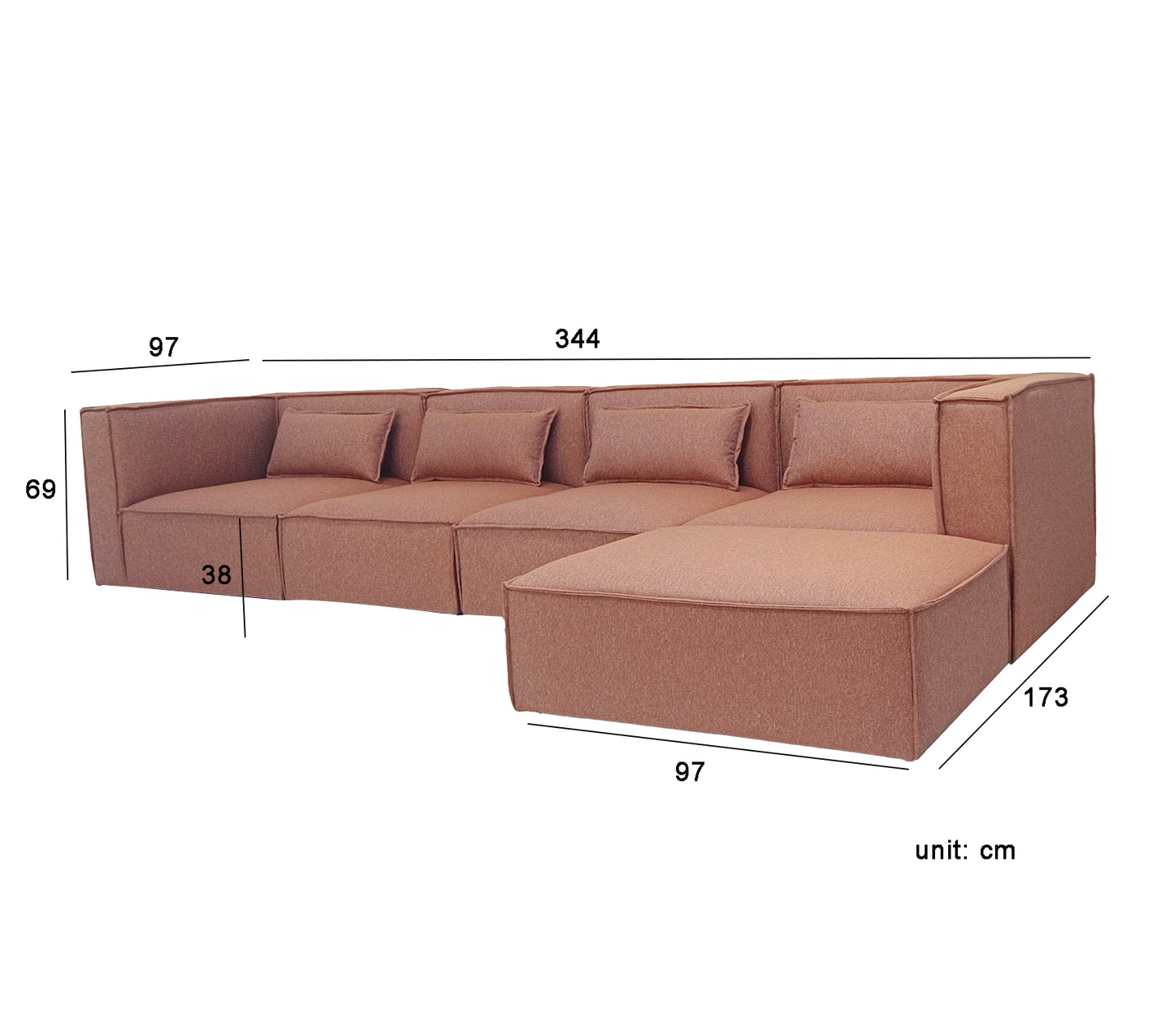 Sofá Modular Jager cafe