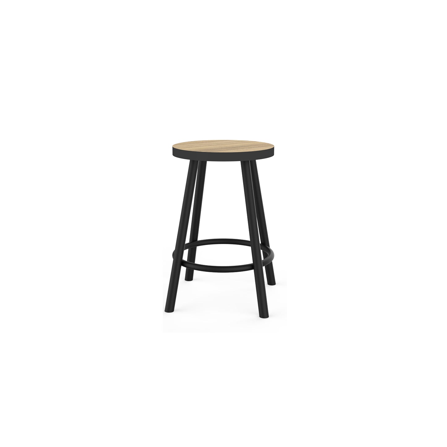 Piso Taburete Modern Negro/Cocobolo