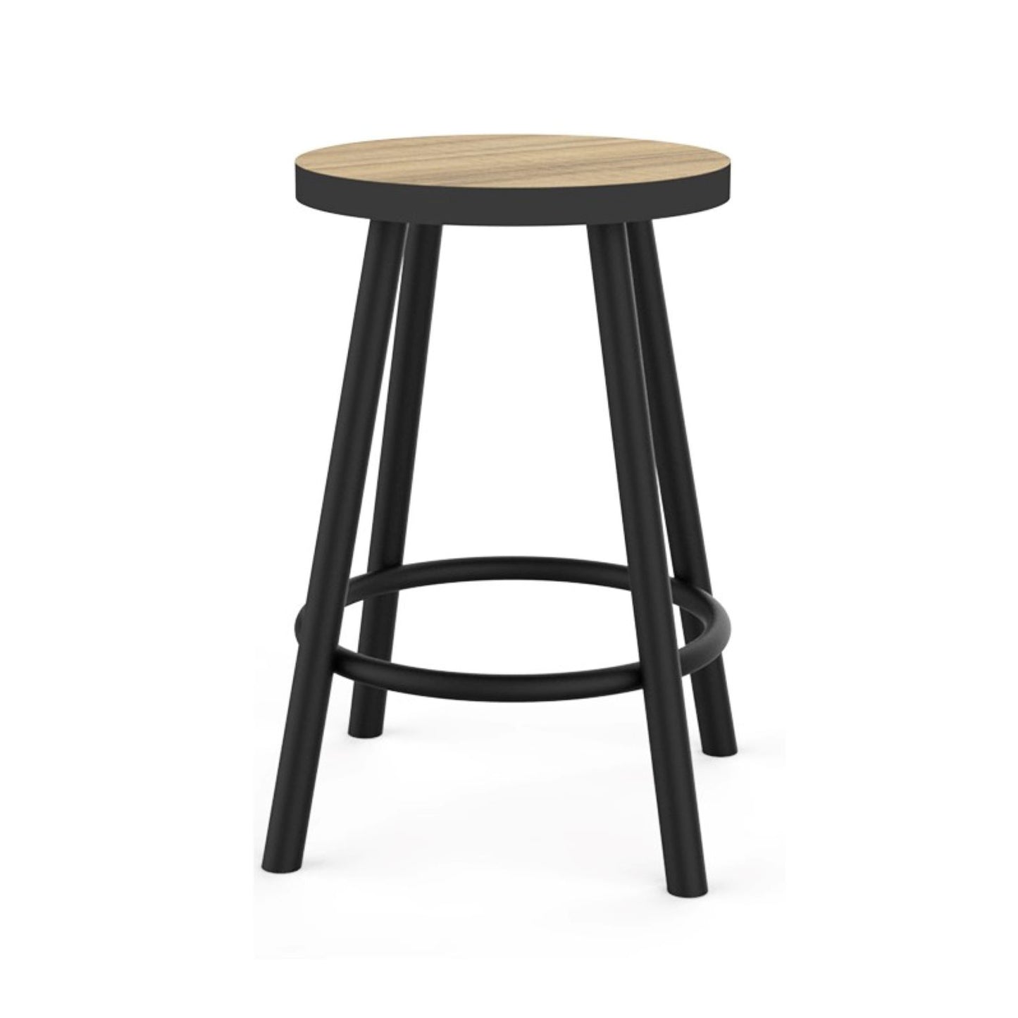 Piso Taburete Modern Negro/Cocobolo