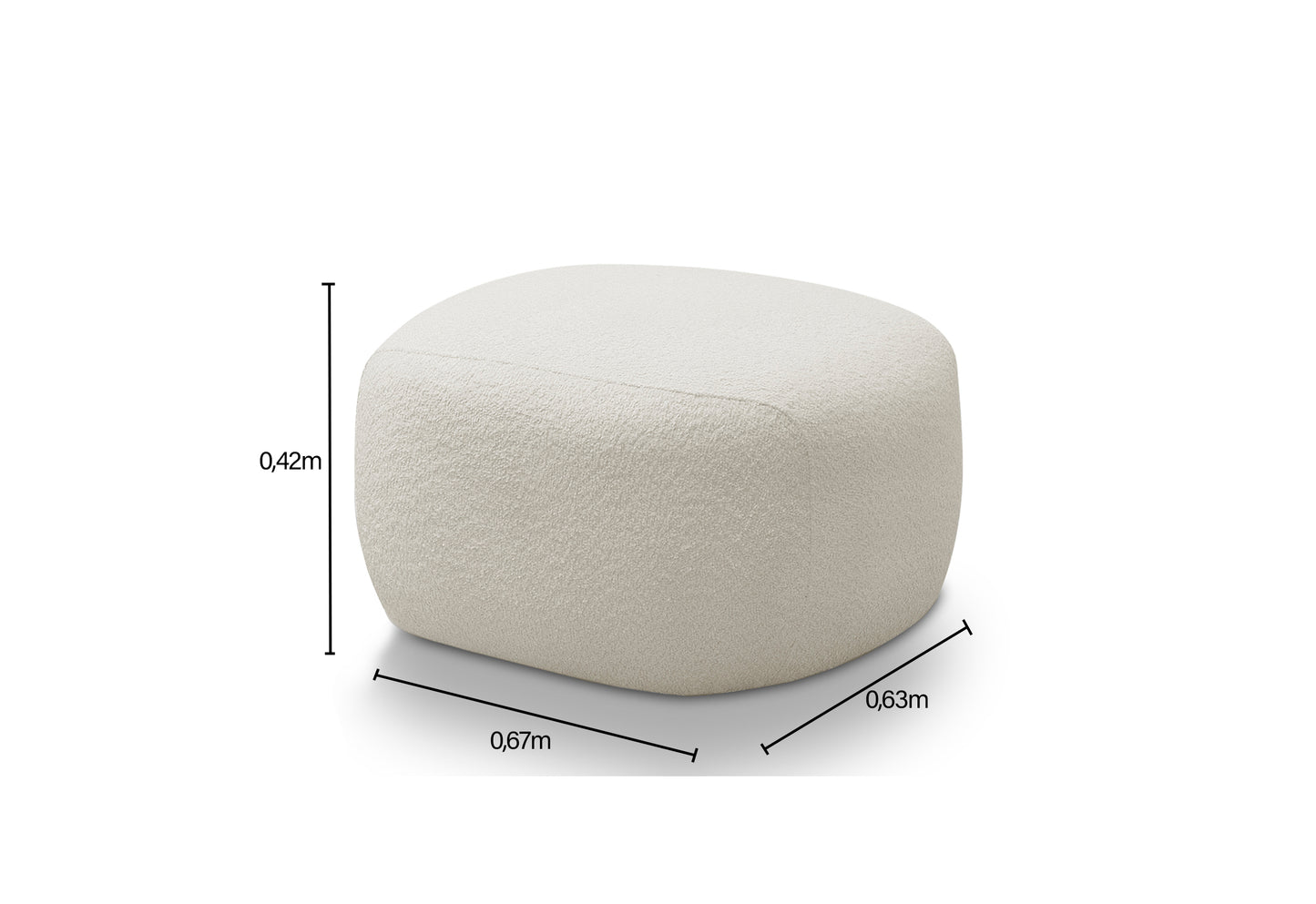 Puff Chandon Bouclé