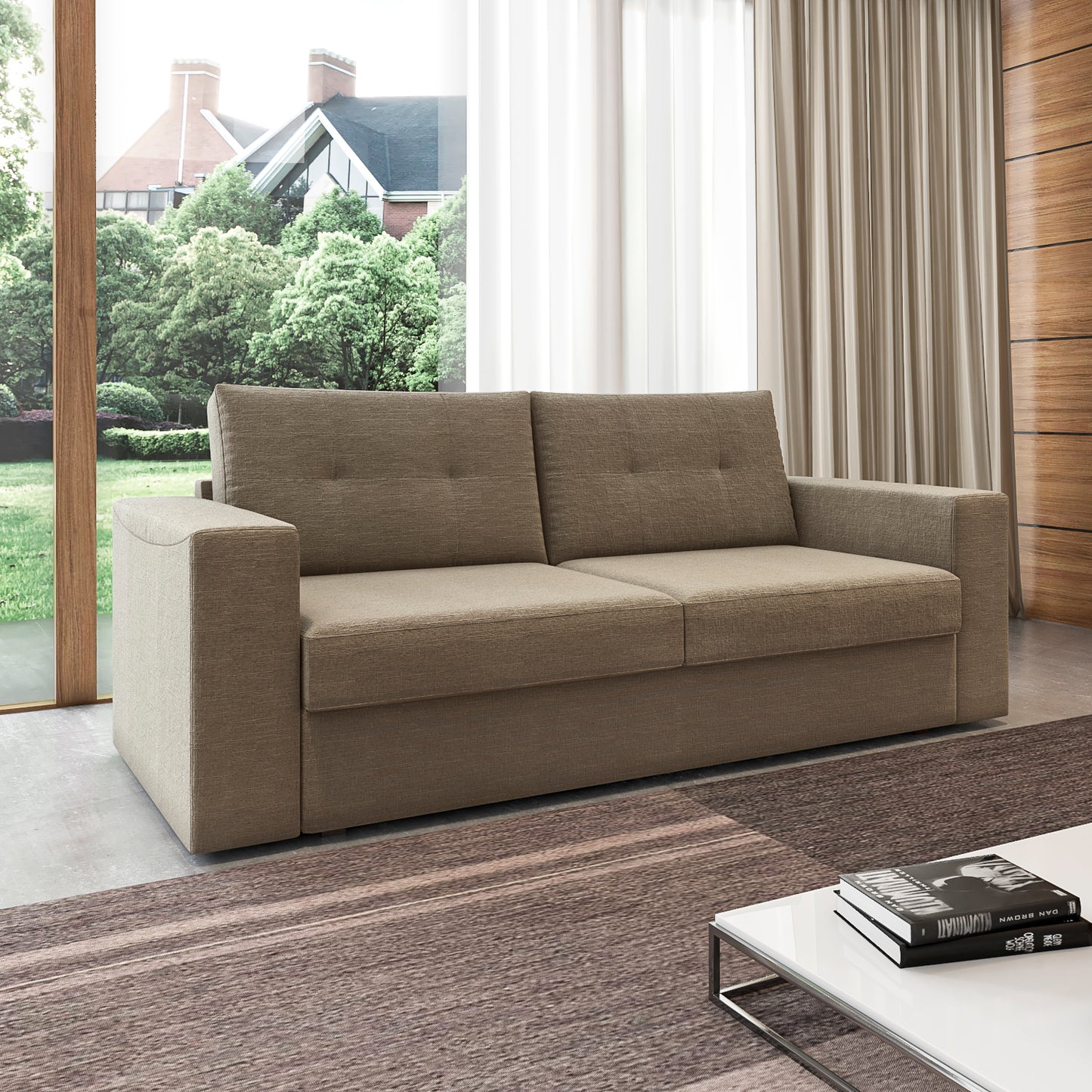 Sofá 3 Cuerpos Paris Beige