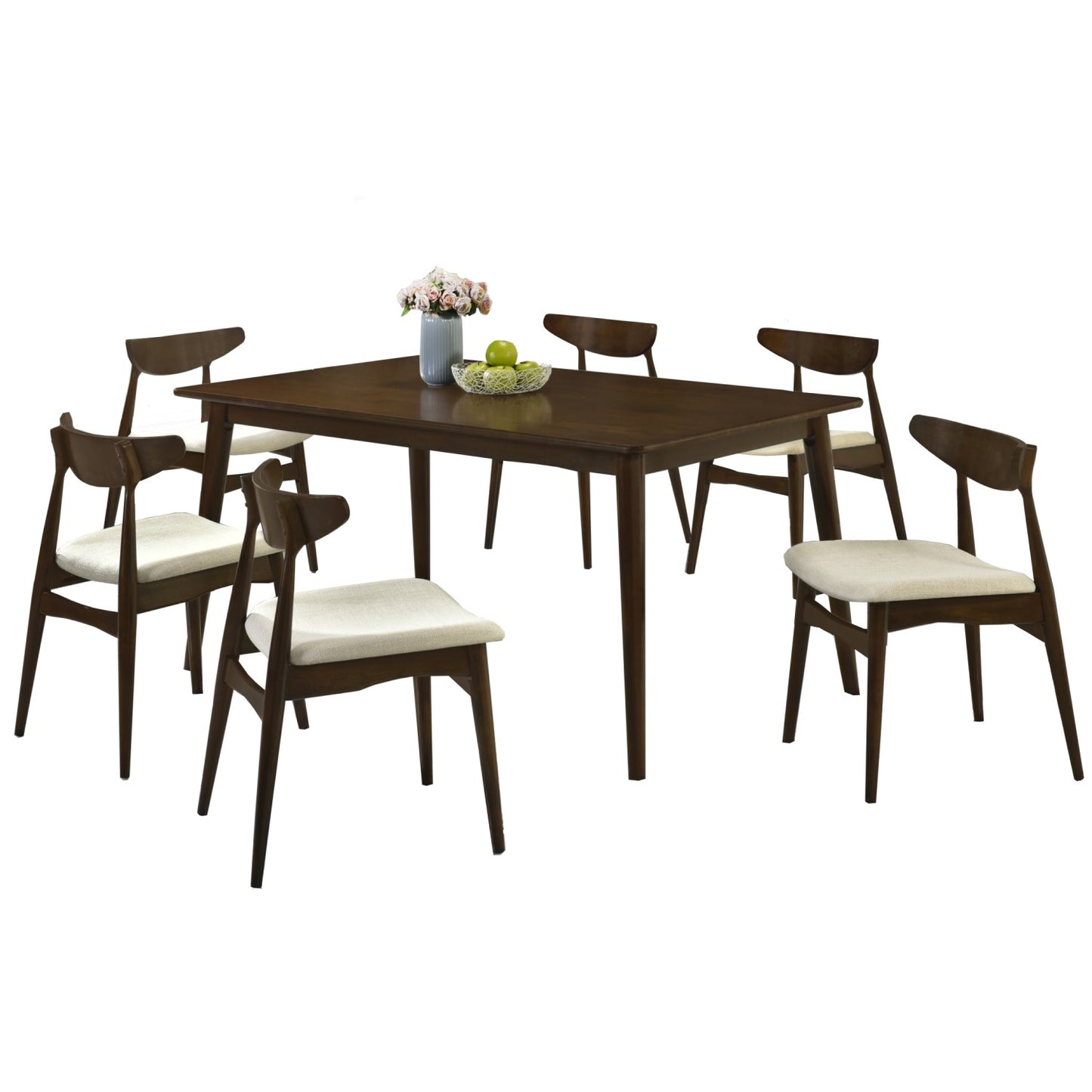 Set de comedor 6 sillas Dali Natural