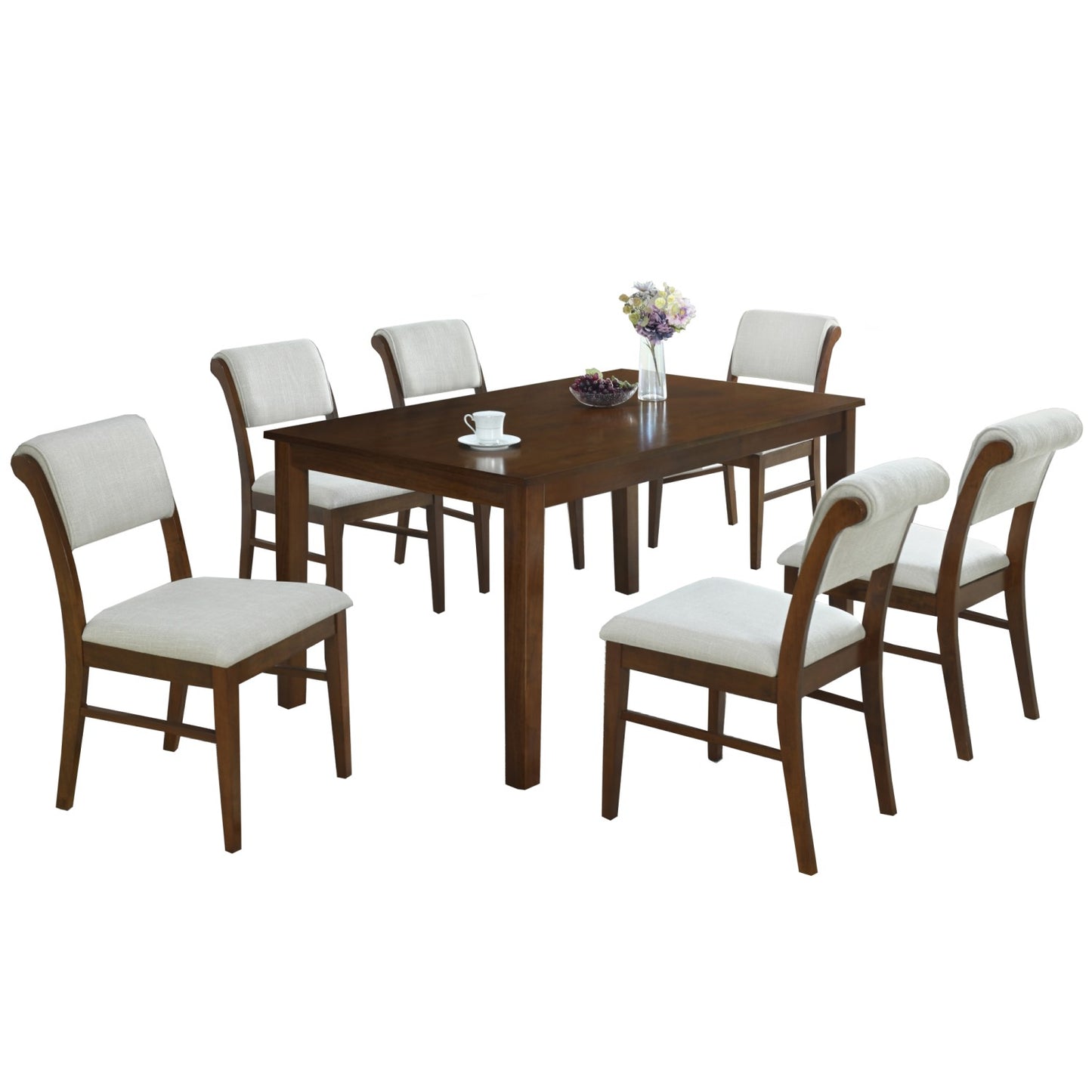 Set de comedor 6 sillas Monaco Natural
