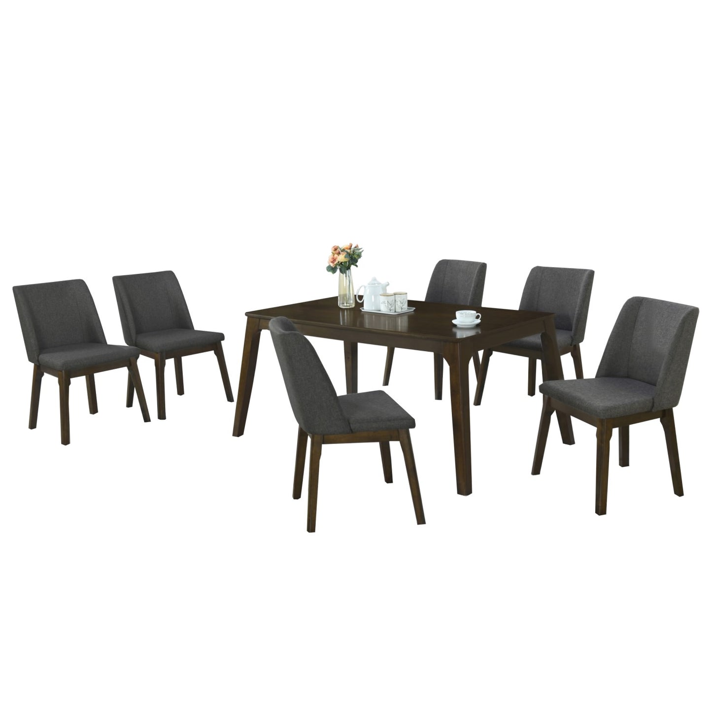 Set de comedor 6 sillas Monet Gris