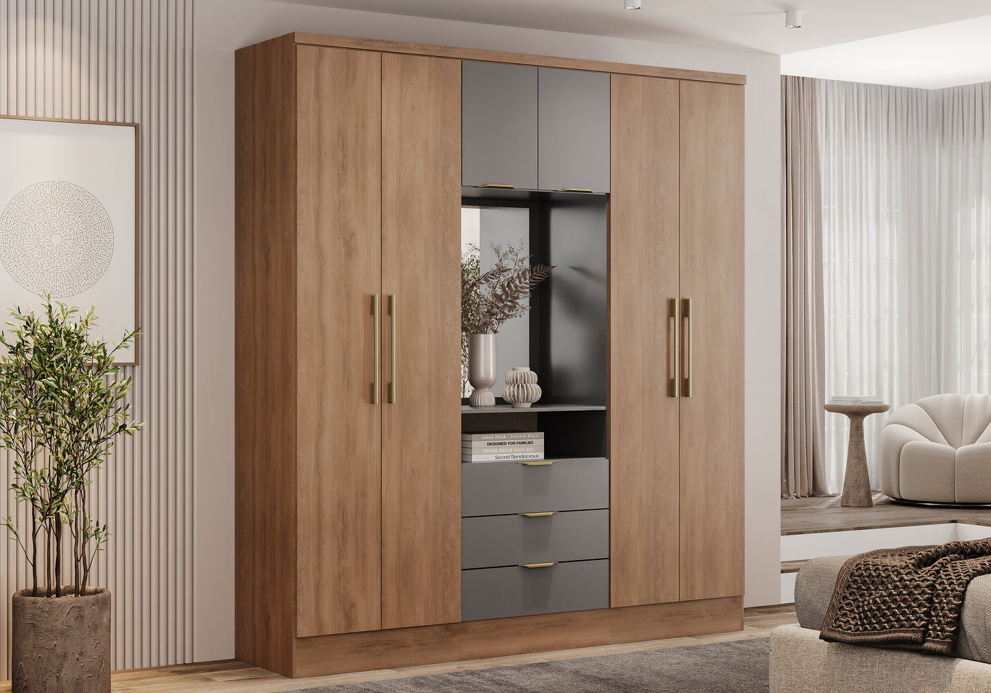Closet Ambar con espejo