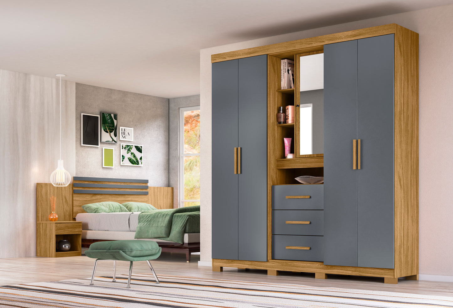 Closet Milán Tocador con espejo