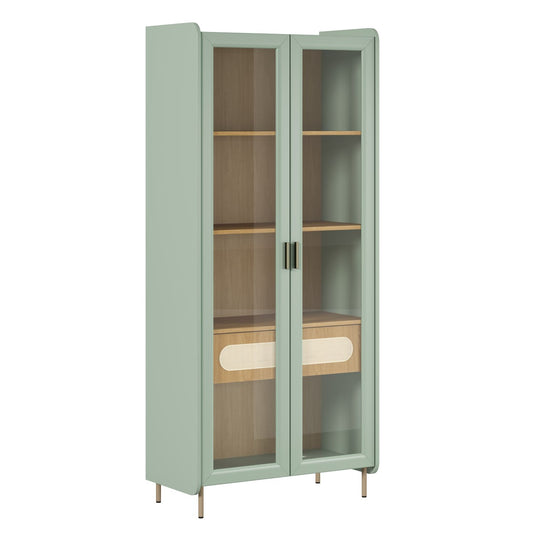 Cristalera Noa 2 Puertas Verde