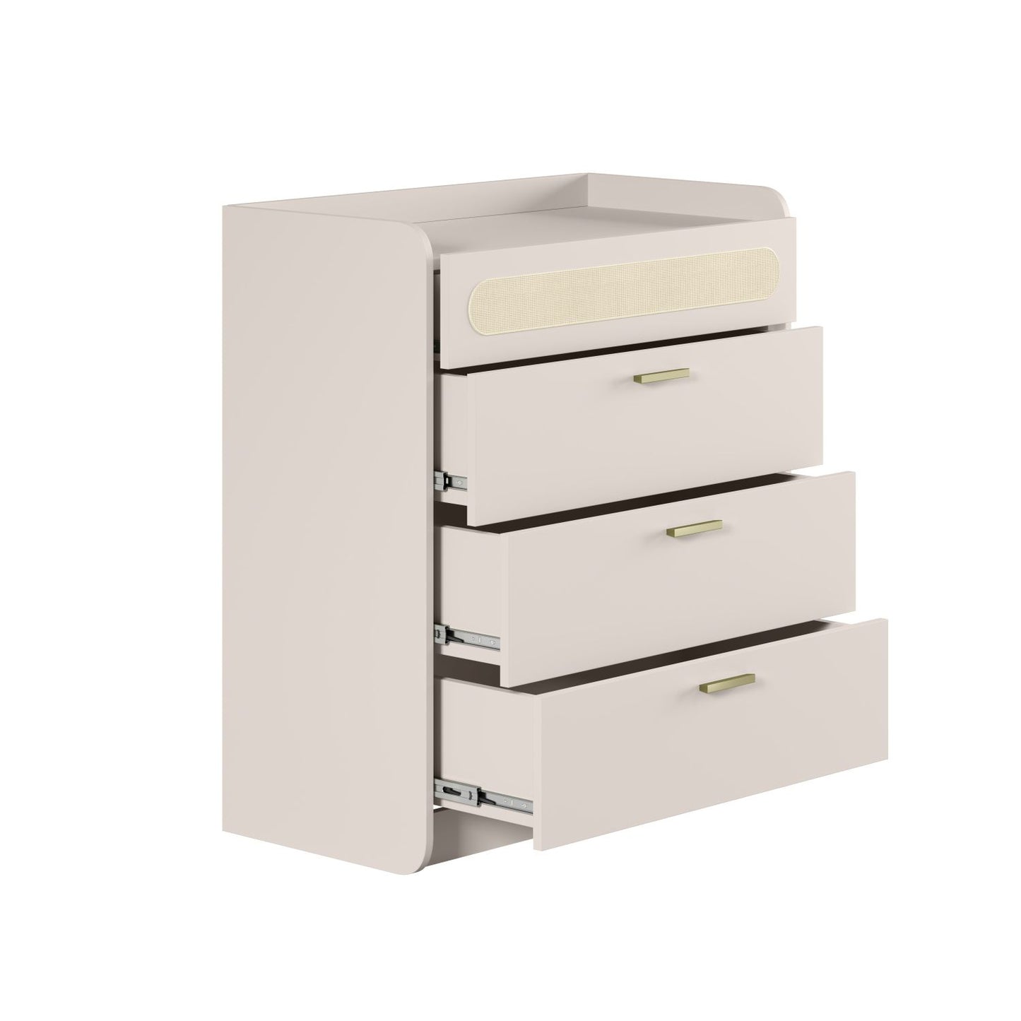 Comoda Duna Blanca 4 Cajones