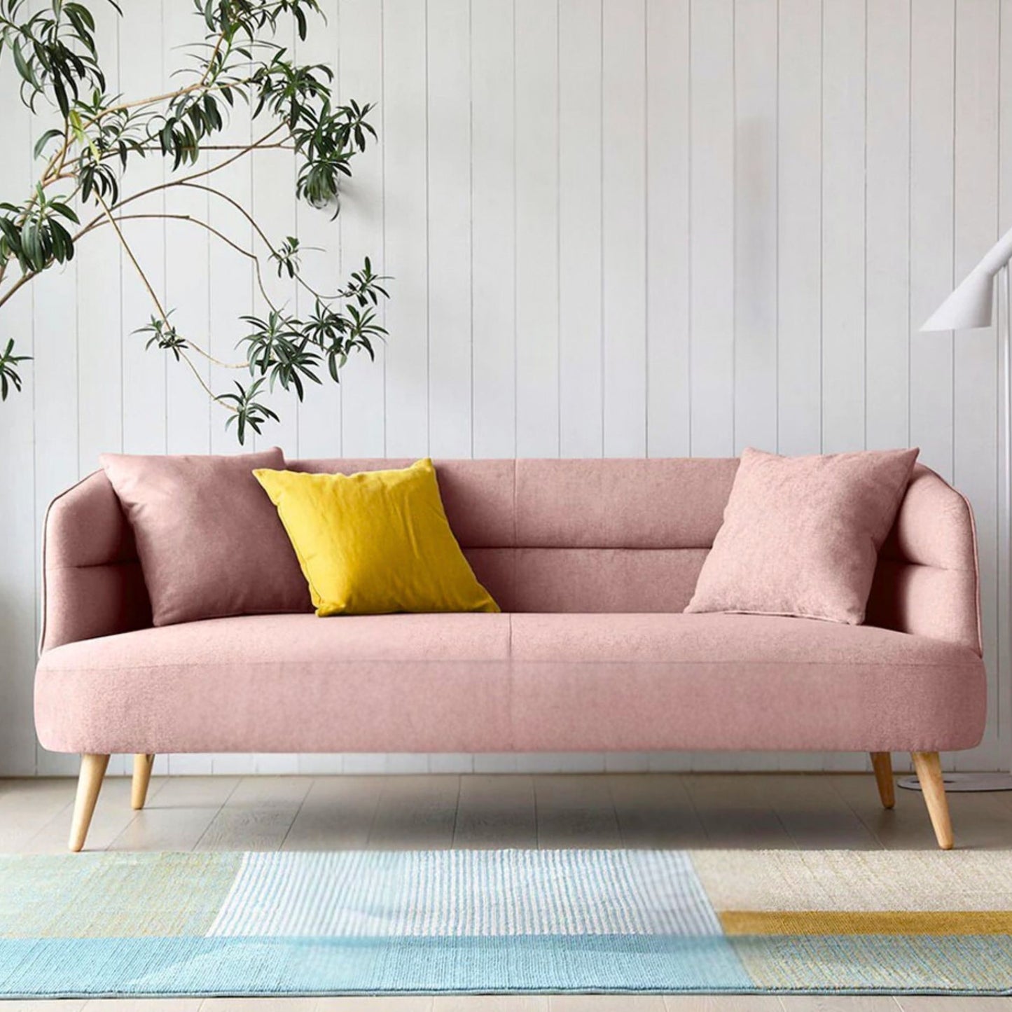 Sofá Klee 3 cuerpos Rosa