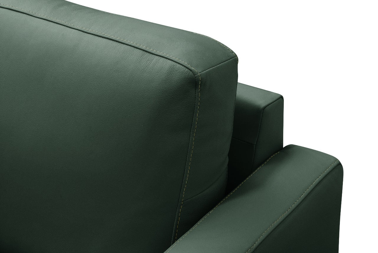 Sofa Trivento Cuero Verde