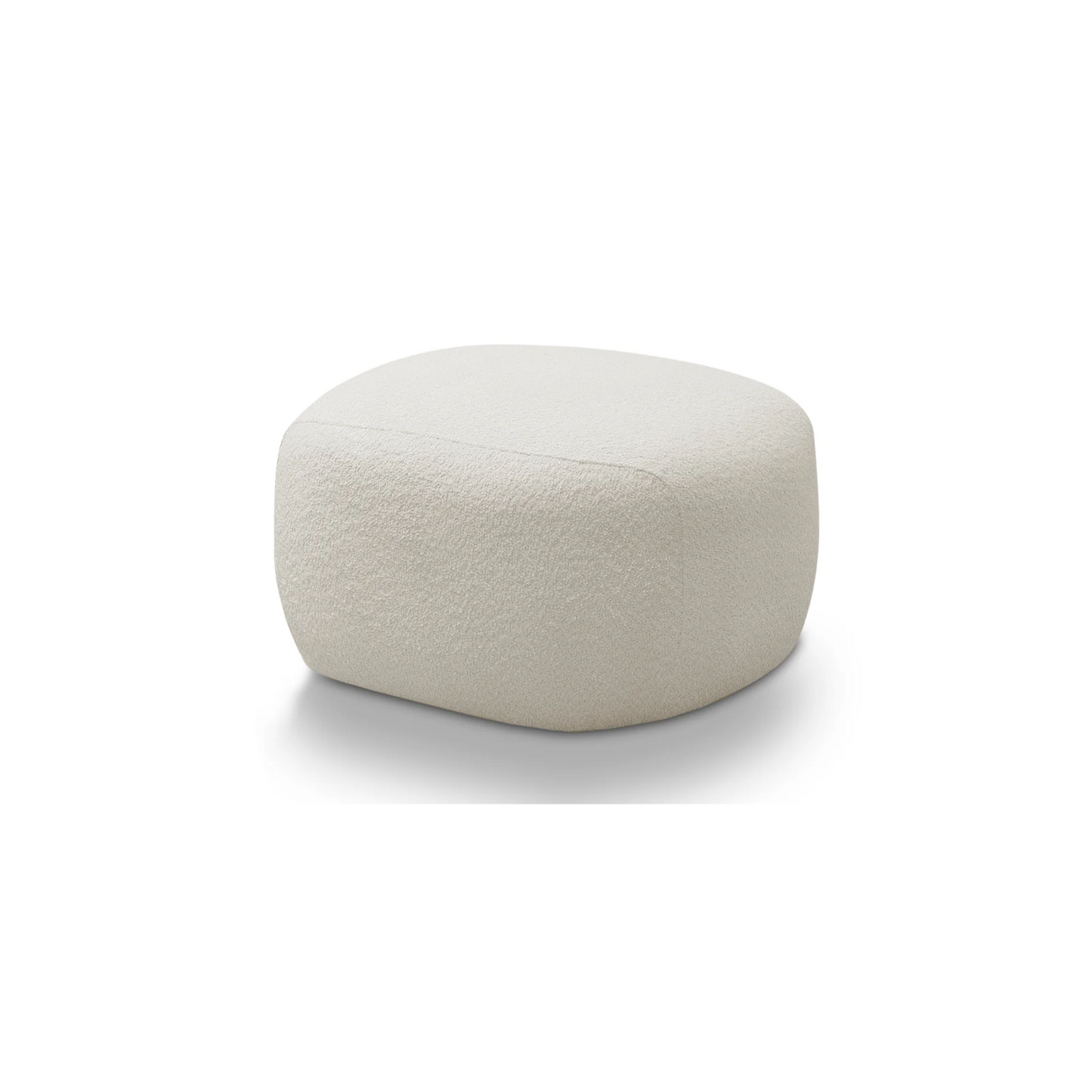 Puff Chandon Tela Boucle Beige