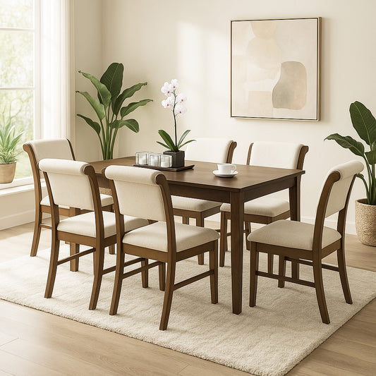 Set de comedor 6 sillas Monaco Natural