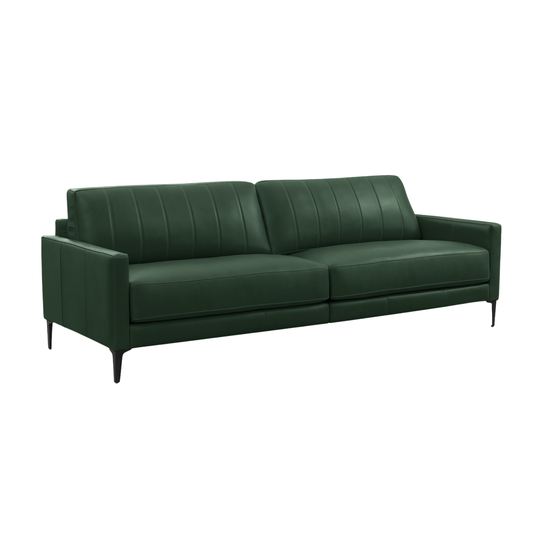 Sofá de cuero Mistral 220 CM verde