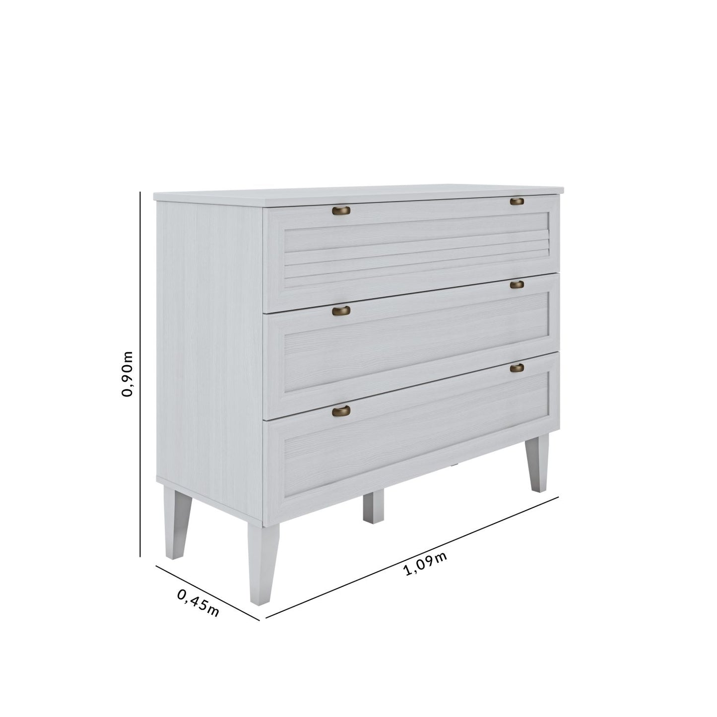 Cómoda Santorini 3 Cajones