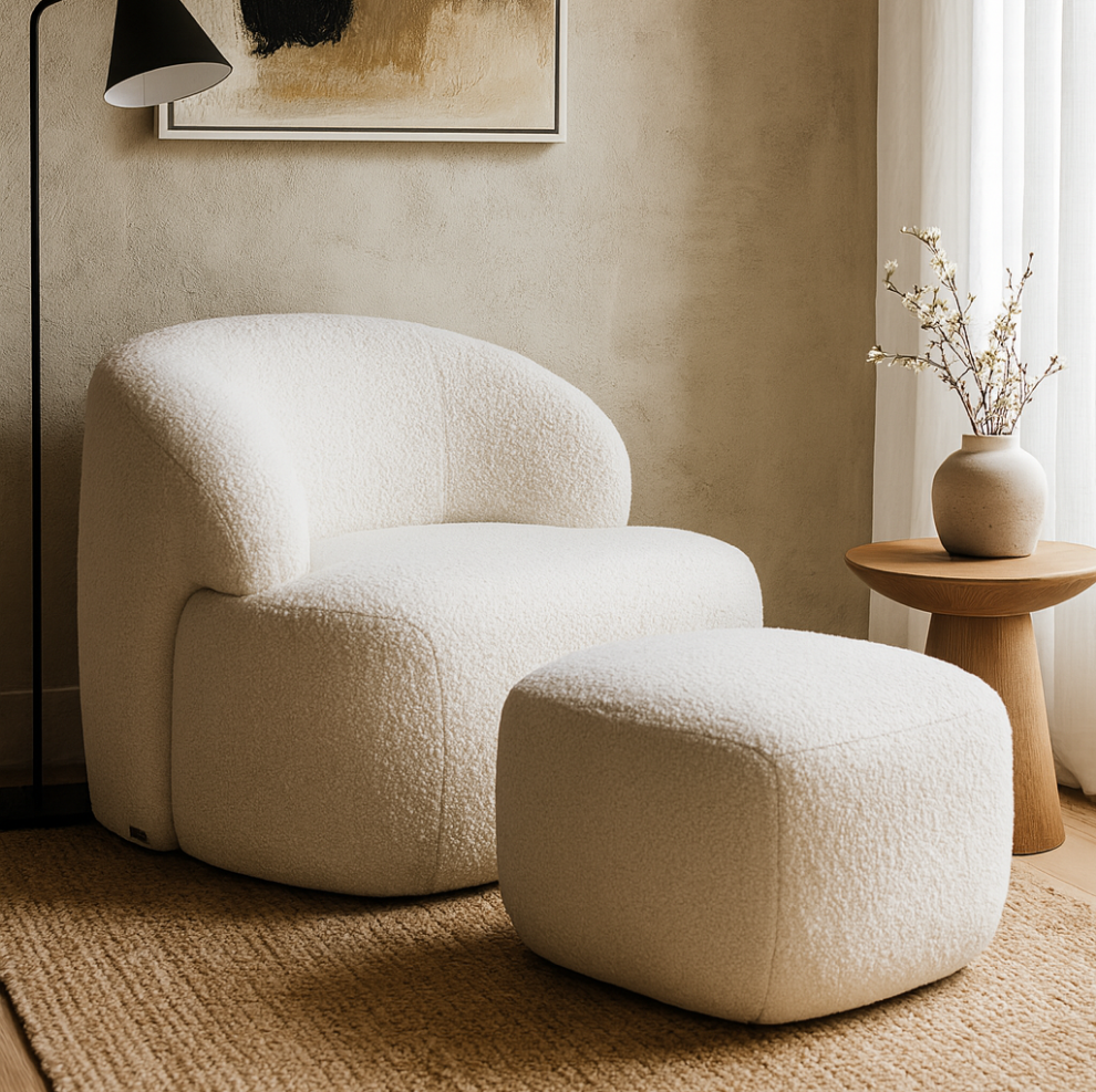 Poltrona Chandon Tela Bouclé