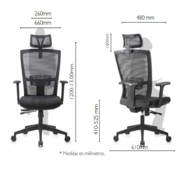 SILLA KHAUS CON CABECERO