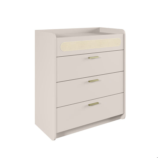 Comoda Duna Blanca 4 Cajones