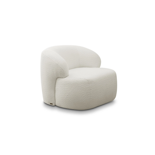 Poltrona Chandon Tela Giratoria Beige