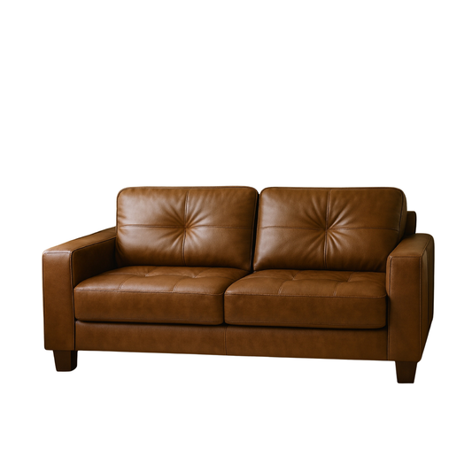 Sofa Cuero Ferrara café