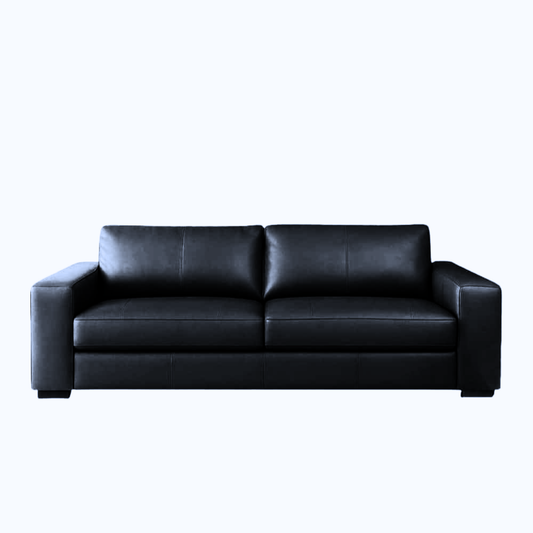 Sofa Cuero Trento 210CM Negro